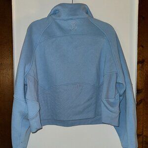 Lululemon Casual Scuba Oversized Funnel-Neck Half Zip Sweatshirt Light Blue M/L
